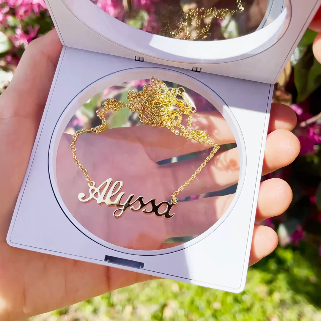 Custom Engraved Initial Pendant Necklace