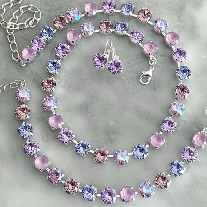 Soft Gradient Crystal Tennis Necklace