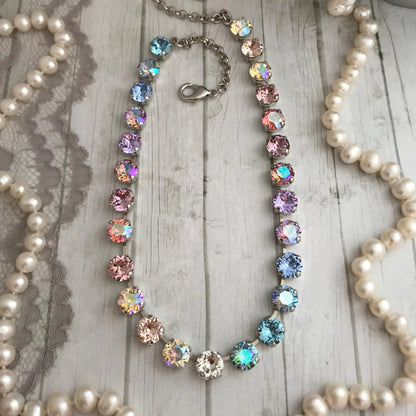 Dreamy Radiant Crystal Tennis Necklace
