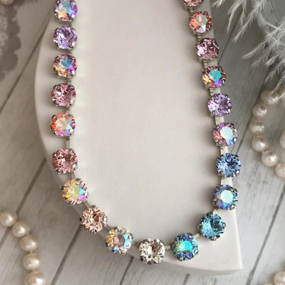 Dreamy Radiant Crystal Tennis Necklace