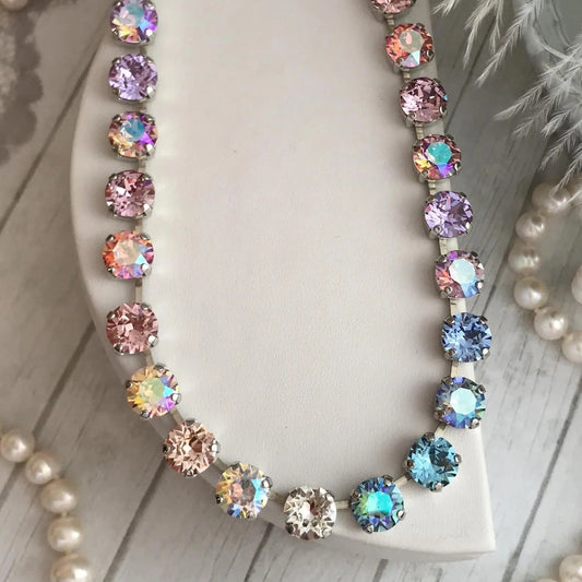 Dreamy Radiant Crystal Tennis Necklace
