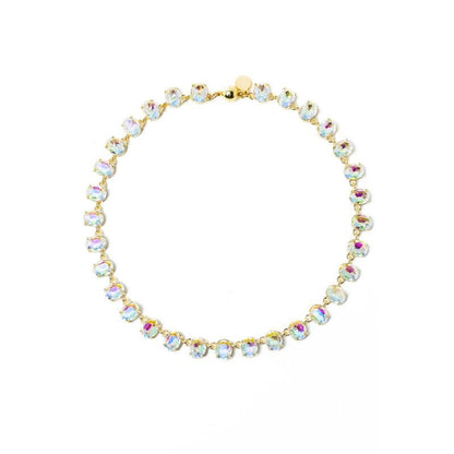 Moonlit Mirage: Iridescent Crystal Necklace