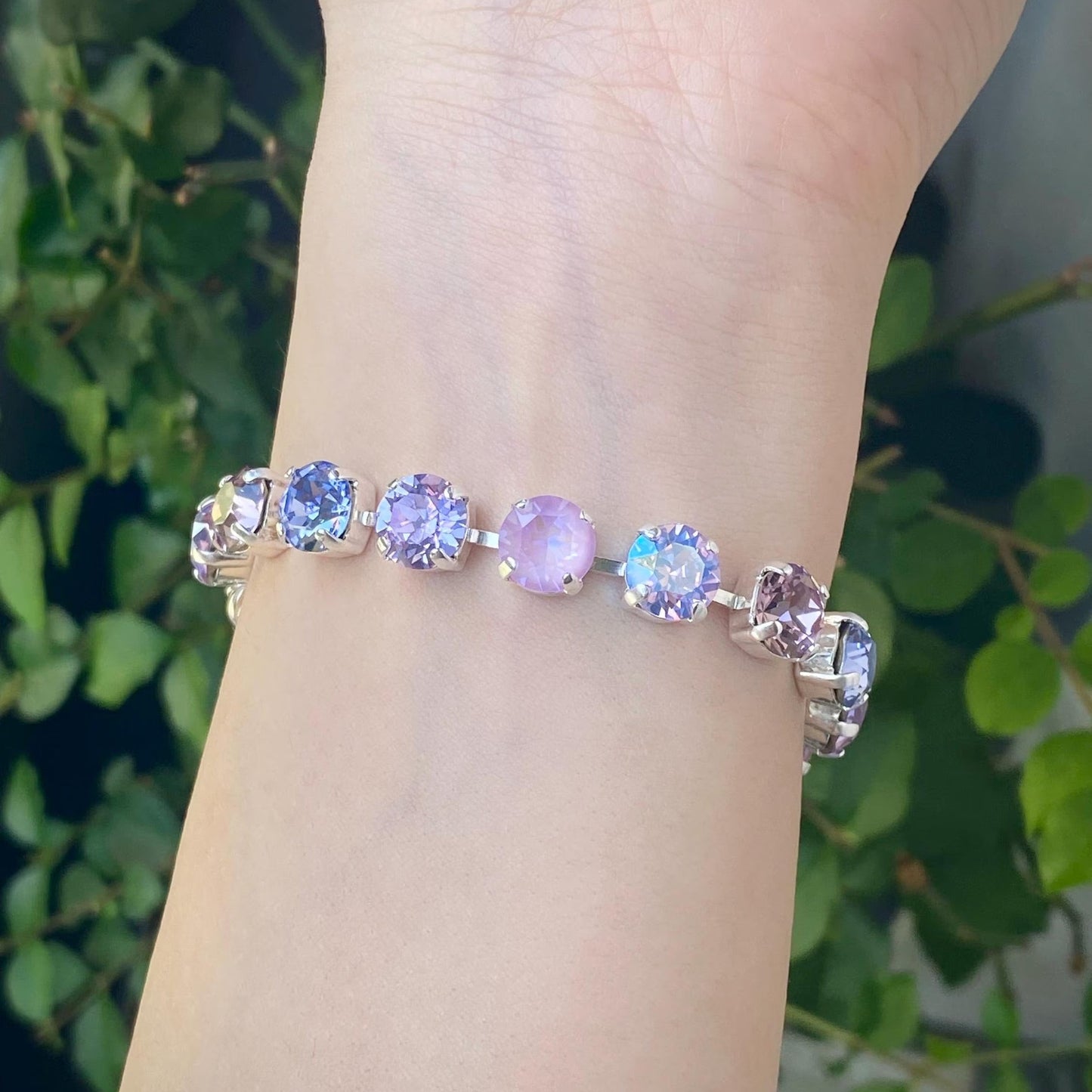 Soft Gradient Crystal Tennis Necklace