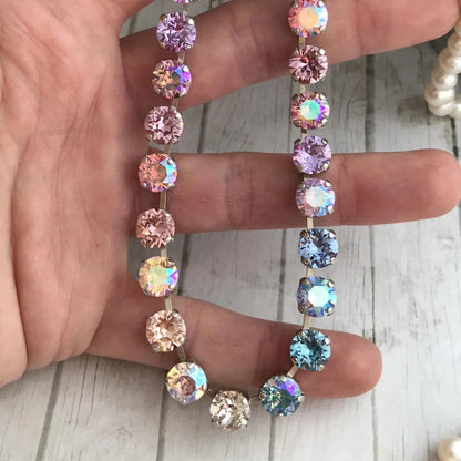 Dreamy Radiant Crystal Tennis Necklace