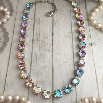 Dreamy Radiant Crystal Tennis Necklace