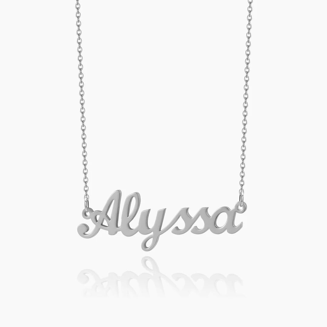 Custom Engraved Initial Pendant Necklace