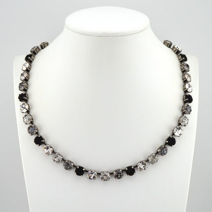 Shadow & Light: Black & White Crystal Necklace