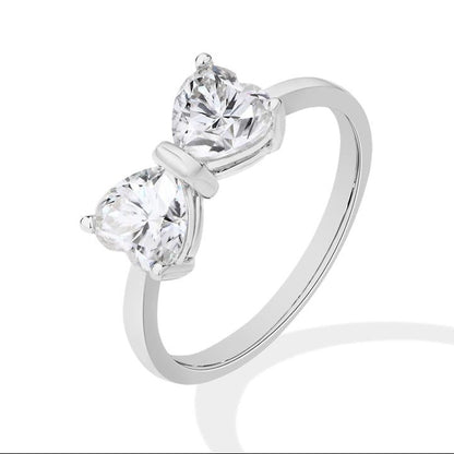 Heart of Light: Sparkle Heart-Cut Moissanite Ring