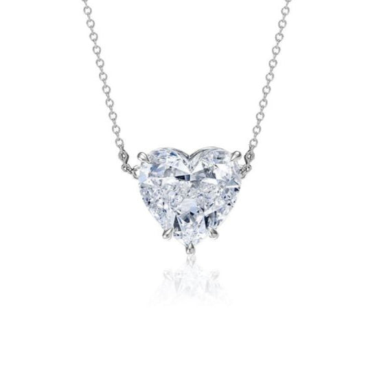 Women's Classic Heart Cut Pendant Necklace