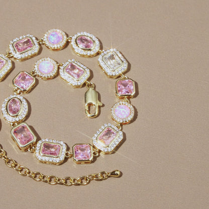 Amour Pink Solstice Gemstone Necklace Set