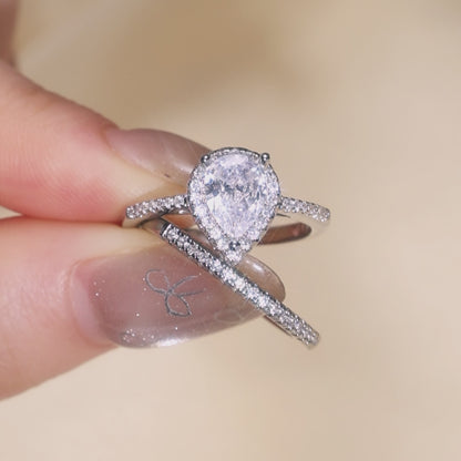 Silver Two-Piece Ring Set