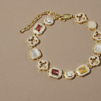 Iced Gemstone Necklace